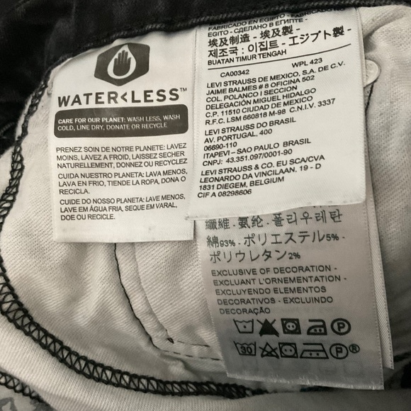 Men's Levi's 512 Slim Taper Jeans - Black - EUC - Picture 8 of 8